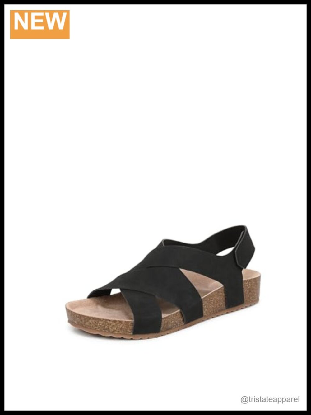 Cork Footbed Slingback Sandals Open Toe Flat Comfort Casual